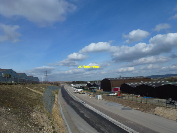 Photo 6"x4" A465 Construction Work Tredegar c2015