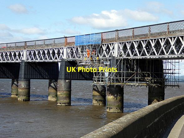 Photo 6"x4" Repairs to the Tay railway bridge Newport-on-Tay c2015