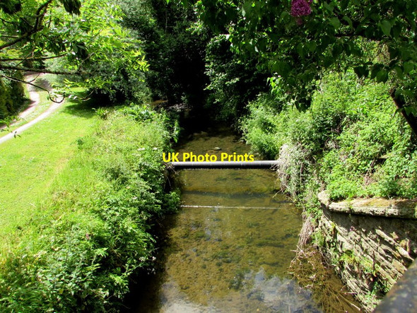 Photo 6"x4" Pipe over the River Wriggle, Yetminster Yetminster c2015