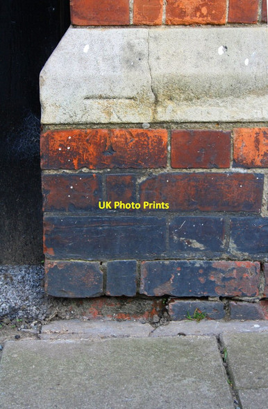 Photo 6"x4" Benchmark on Church Street gatepost Oakham\/SK8509 c2016