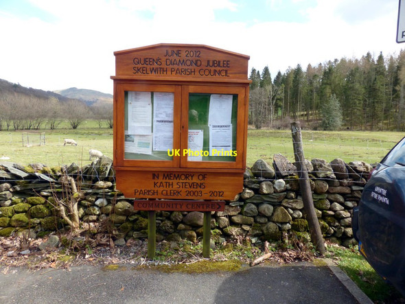 Photo 6"x4" Skelwith Parish Council Information board Skelwith Bridge c2016