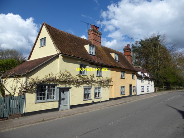 Photo 6"x4" Cottages opposite Dedham Craft Centre Dedham c2016