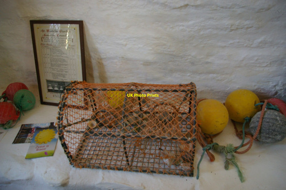 Photo 6"x4" Fishing paraphernalia, St Winwaloe's Church, Gunwalloe Cury c2016