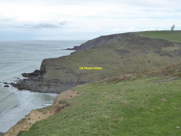 Photo 6"x4" View north across Duckpool Coombe\/SS2011 c2016