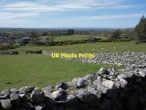 Photo 6"x4" Fields and Walls Ballymurphy c2016