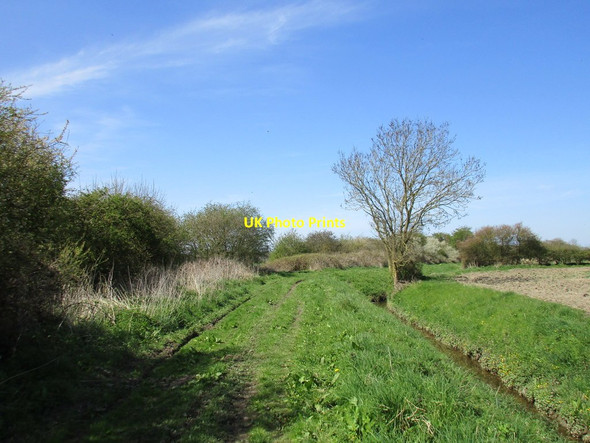 Photo 6"x4" Bend in Drain Lane Moor End\/SE8137 c2016