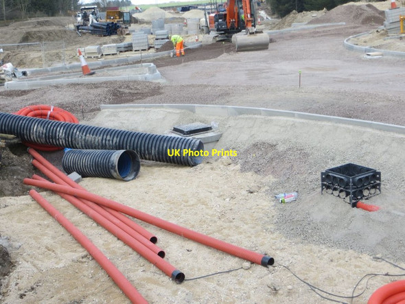 Photo 6"x4" Pipes by the Road Chilton\/SU4885 c2016