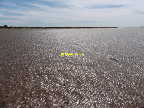 Photo 6"x4" Berrow Flats at low tide Berrow\/ST2952 c2016