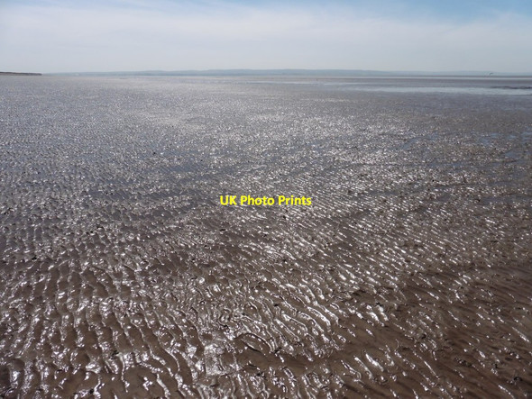 Photo 6"x4" Low tide at Brean sands Brean c2016