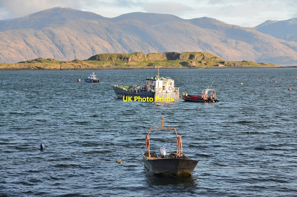 Photo 6"x4" Boats moored off Port Appin Port Appin c2016