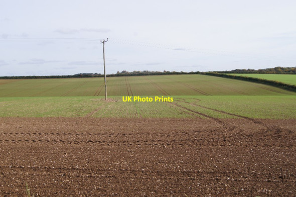 Photo 6"x4" Undulating farmland Wonston\/SU4739 c2015