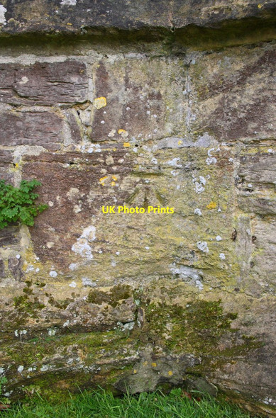 Photo 6"x4" Benchmark on St Peter's Church Middle Aston c2016