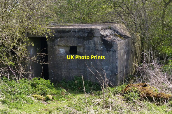 Photo 6"x4" Pillbox next to the Hereward Way Whittlesey c2016