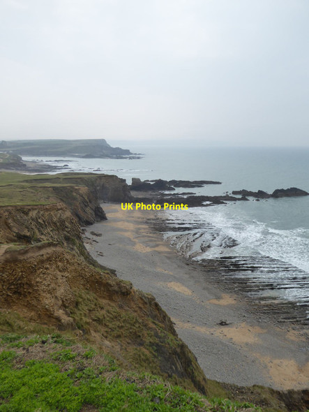 Photo 6"x4" Maer Low Cliff Beach Bude\/SS2106 c2016