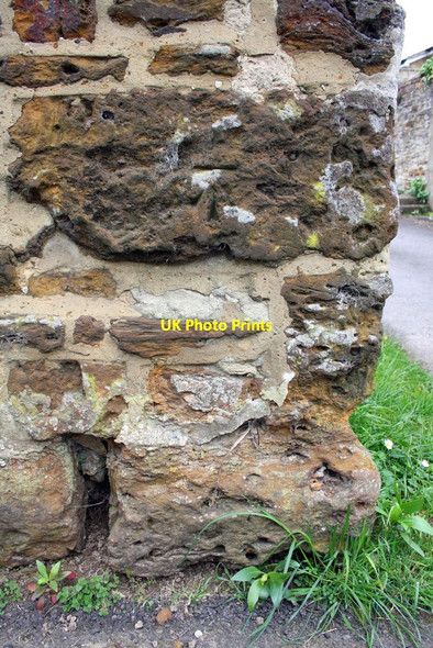 Photo 6"x4" Benchmark on building next to 'Holly Tree' Steeple Aston c2016