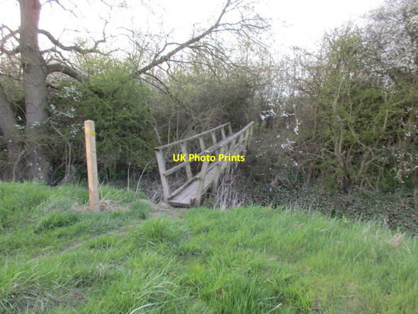 Photo 6"x4" Footbridge over Seller Dike Foggathorpe c2016