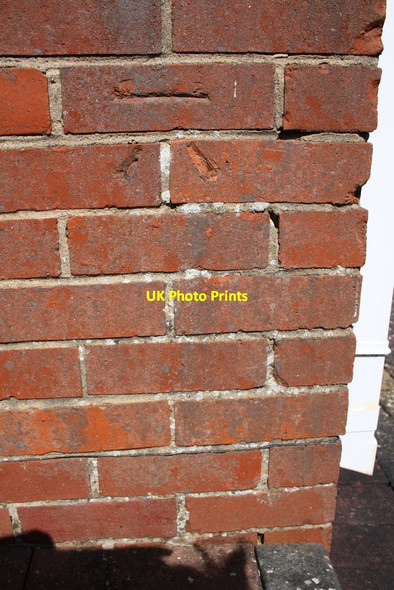 Photo 6"x4" Benchmark on garage of #4 Forgeway Banbury\/SP4540 c2016