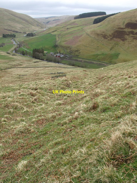 Photo 6"x4" Sod Dyke (Turf Wall) on Barrow Law Barrow Burn\/NT8610 c2016