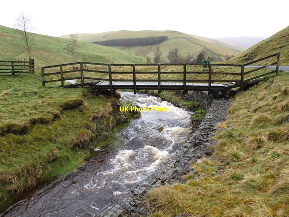 Photo 6"x4" Footbridge over the Rowhope Burn Barrow Burn\/NT8610 c2016