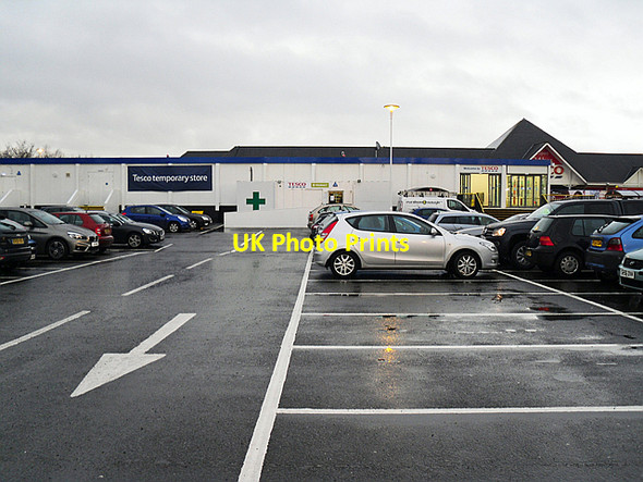 Photo 6"x4" Temporary Tesco store, Rosehill Rickerby c2016