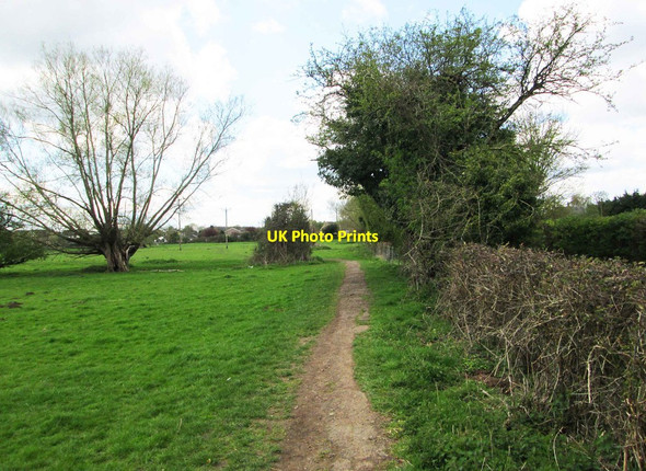 Photo 6"x4" Public footpath to Ducklington, Oxon Witney c2016