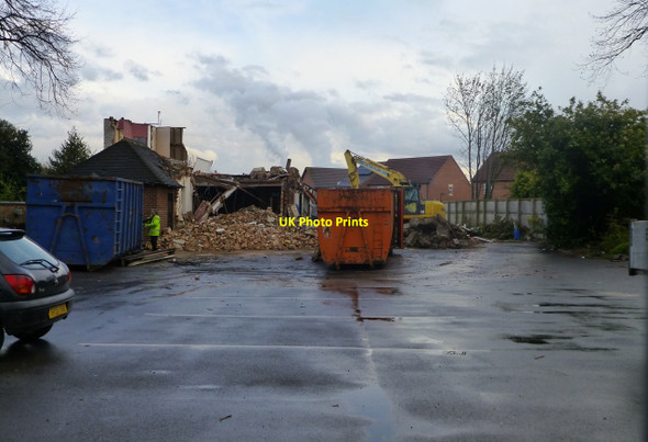Photo 6"x4" Half Crown demolition Long Eaton c2016