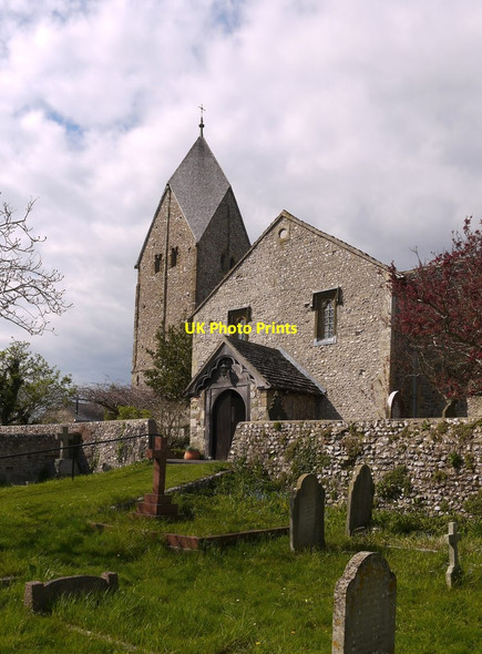 Photo 6"x4" Sompting church from the south-east Sompting Abbotts c2016