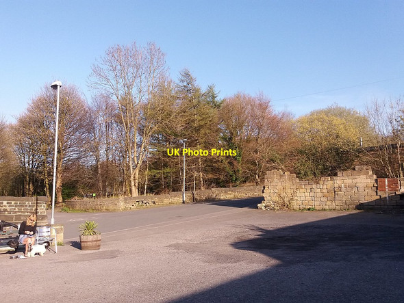 Photo 6"x4" Outdoor area, Abbey Inn, Pollard Lane Horsforth c2016