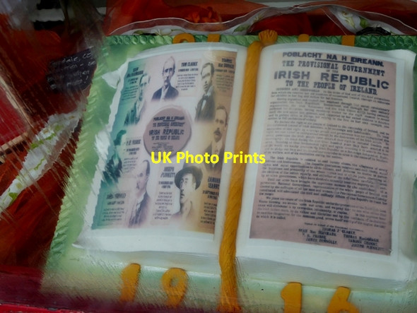 Photo 6"x4" Memorial cake Mountmellick c2016