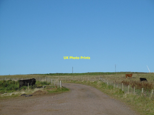 Photo 6"x4" Wind farm road, Lochelbank Fordel\/NO1312 c2015