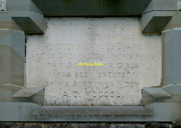 Photo 6"x4" Commemorative stone, Church hall, Presteigne Presteigne\/Llanandras c2016