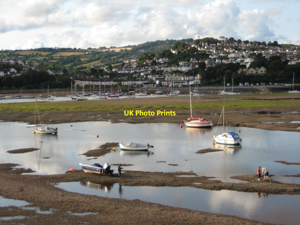 Photo 6"x4" The tide's out Teignmouth c2011