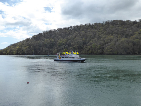 Photo 6"x4" Tourist boat on River Dart near Lord's Wood Dittisham c2016