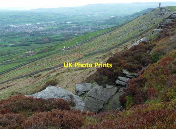 Photo 6"x4" View from Earl Crag (1) Lane Ends\/SD9843 c2013