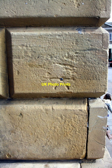 Photo 6"x4" Benchmark on the Town Hall Newark-on-Trent c2016