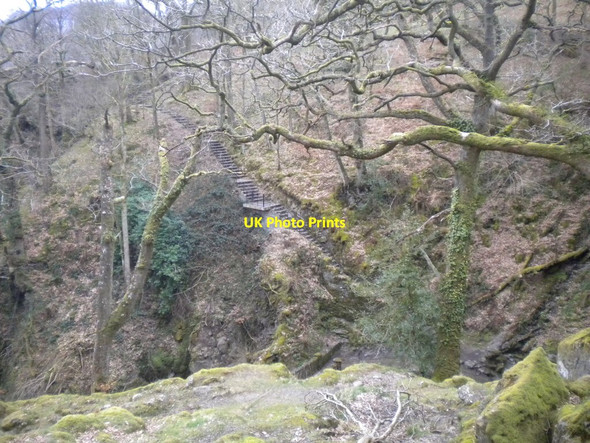 Photo 6"x4" Steps down to Aira Force Dockray\/NY3921 c2016