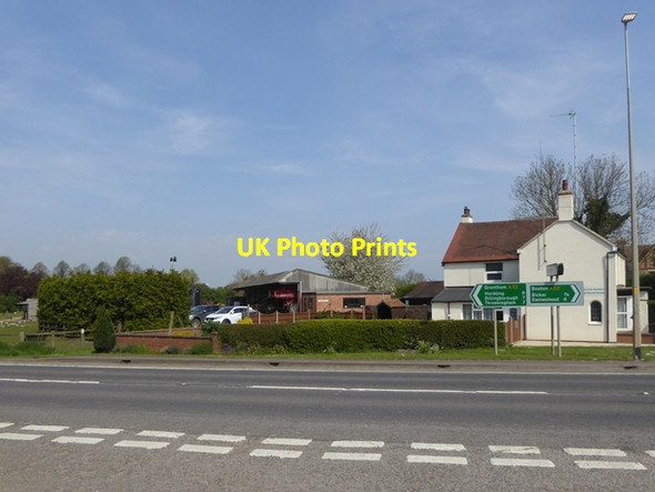 Photo 6"x4" Farm buildings on the A52 Northorpe\/TF2036 c2016