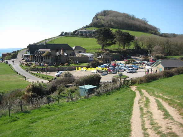 Photo 6"x4" The coast path at Branscombe Mouth Vicarage c2012