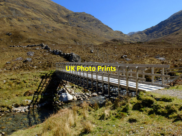 Photo 6"x4" Bridge over the Allt an Lapain Glenlicht Ho c2016