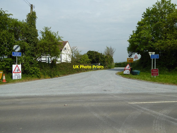 Photo 6"x4" The junction of Quay Lane and the A38 Earl's Croome c2016