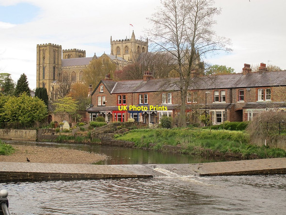 Photo 6"x4" Alma weir on the river Skell Ripon c2016