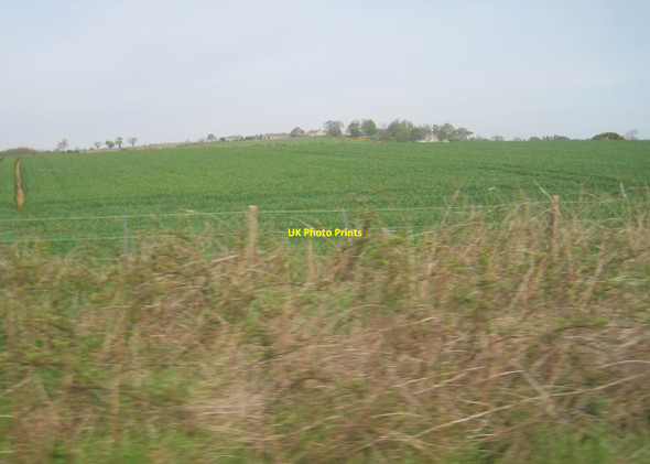 Photo 6"x4" View from a Newcastle-Edinburgh train - farmland near High Buston High Buston c2016