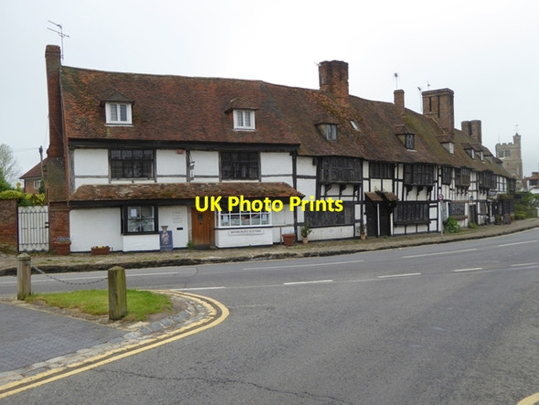 Photo 6"x4" Row of old houses at Biddenden Biddenden c2016