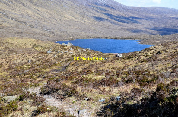 Photo 6"x4" Descending to Loch Coire Fionnaraich Coire Fionnaraich c2016