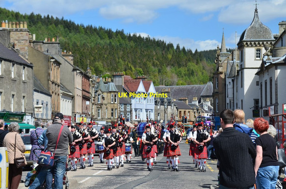 Photo 6"x4" Pipe band, Peebles Silver Arrow Peebles\/NT2540 c2016