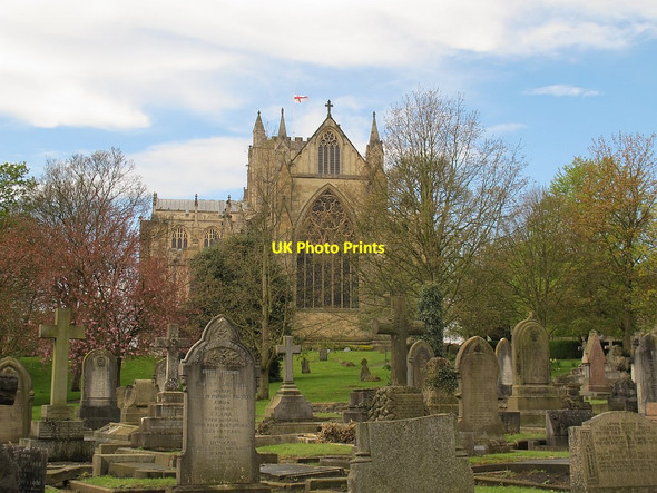 Photo 6"x4" East end of Ripon Cathedral churchyard Ripon c2016