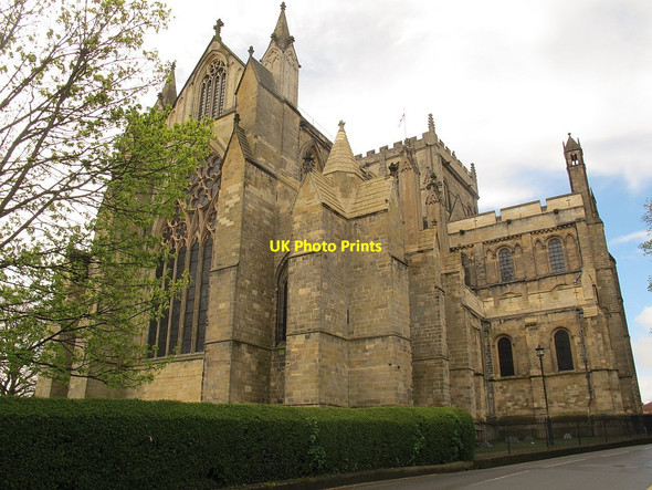 Photo 6"x4" Ripon Cathedral from Minster Road Ripon c2016