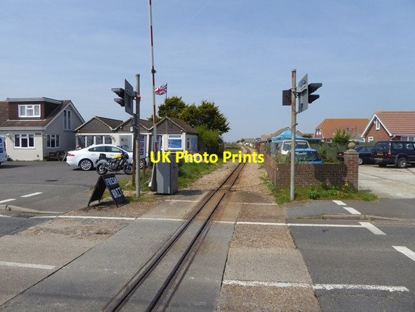 Photo 6"x4" Level crossing on the Romney, Hythe and Dymchurch Railway Dungeness c2016