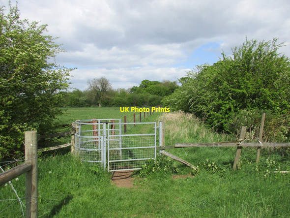 Photo 6"x4" Gate on the footpath from Aslockton to Orston Orston c2016