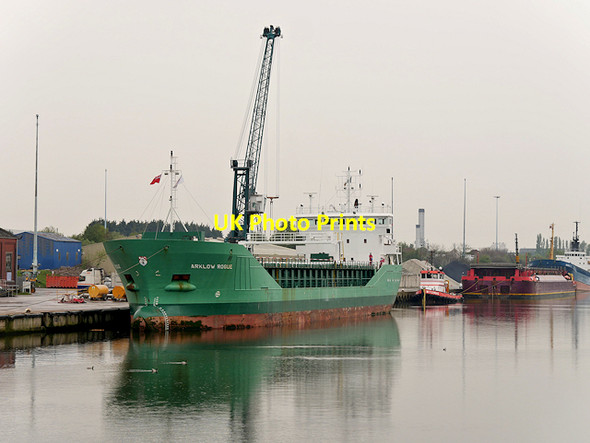 Photo 6"x4" Container Ship Arklow Rogue Moored at Ellesmere Port Ellesmere Port c2016